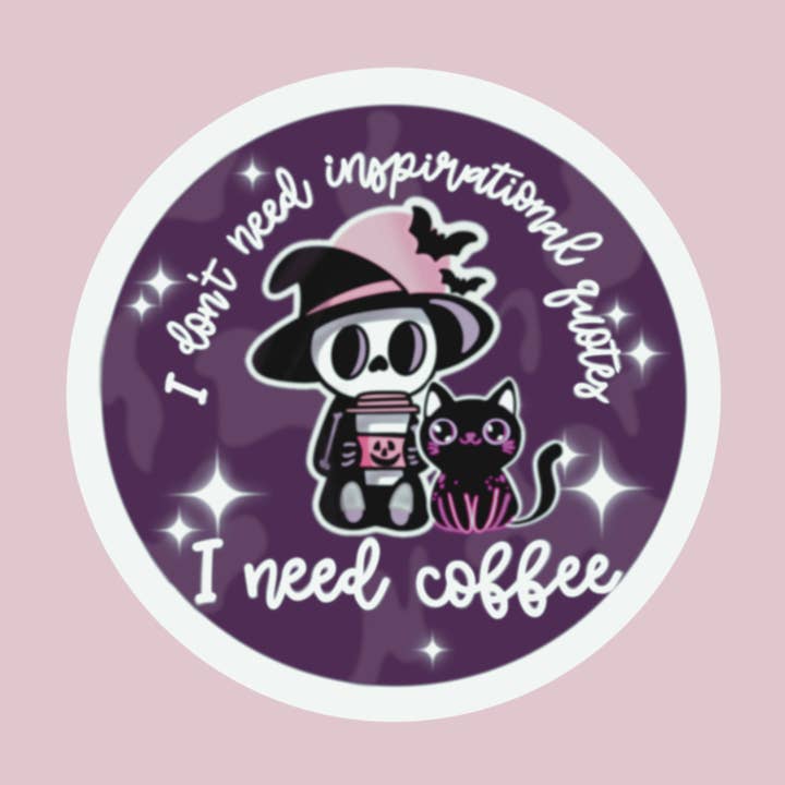 Coffee Sticker for wholesale by Rebel Yell Design