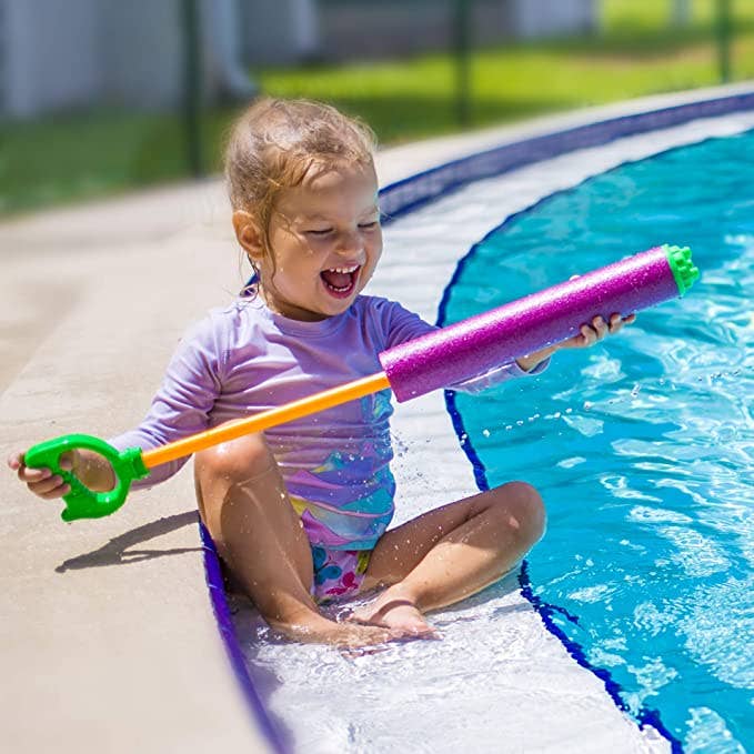 Lelaffet – wholesale Beach/pool toy – Child & baby – 4 Set Super Soaker Water Squirt Shooter Water Blaster Toys3