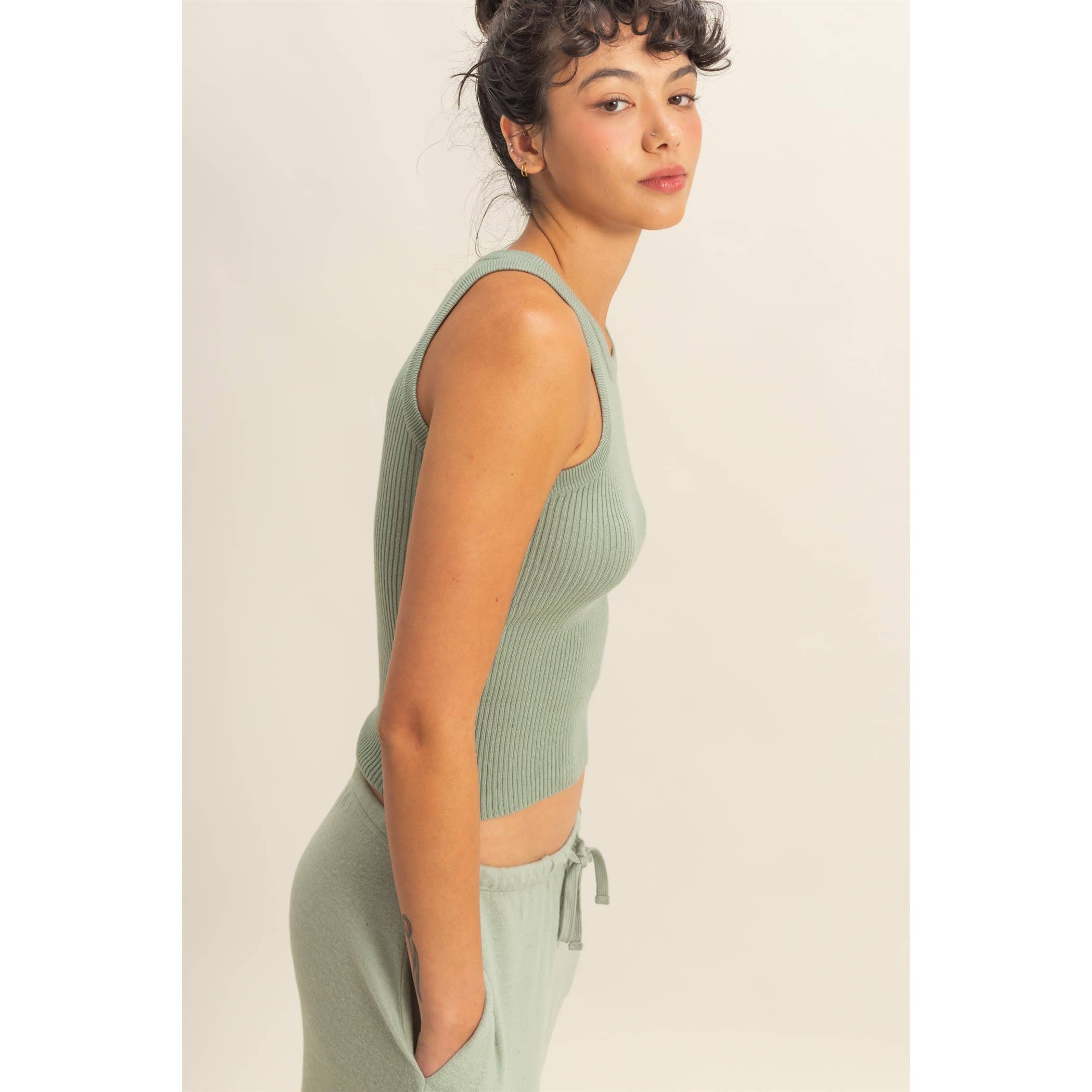 Double Zero - Wholesale Tank Top - Women's - Ribbed Knit Tank Top7