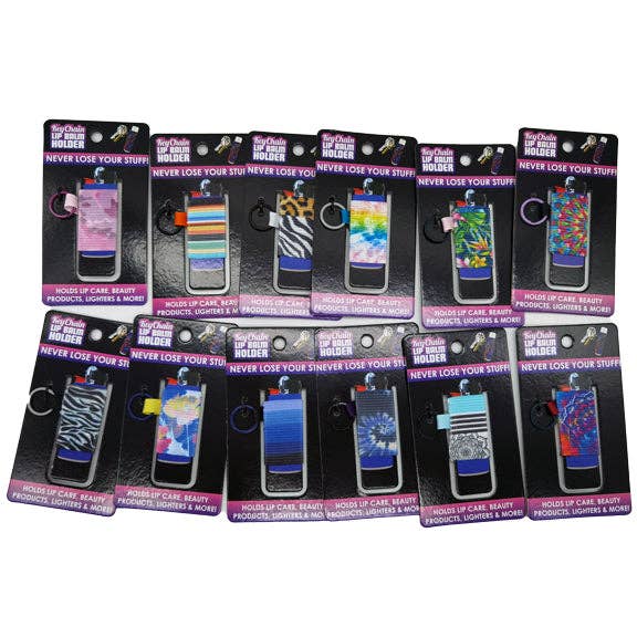 Novelty Closeout - Wholesale Keychain - Women's - Smokezilla Lighter Case Keychain Assortment- 12/Pack