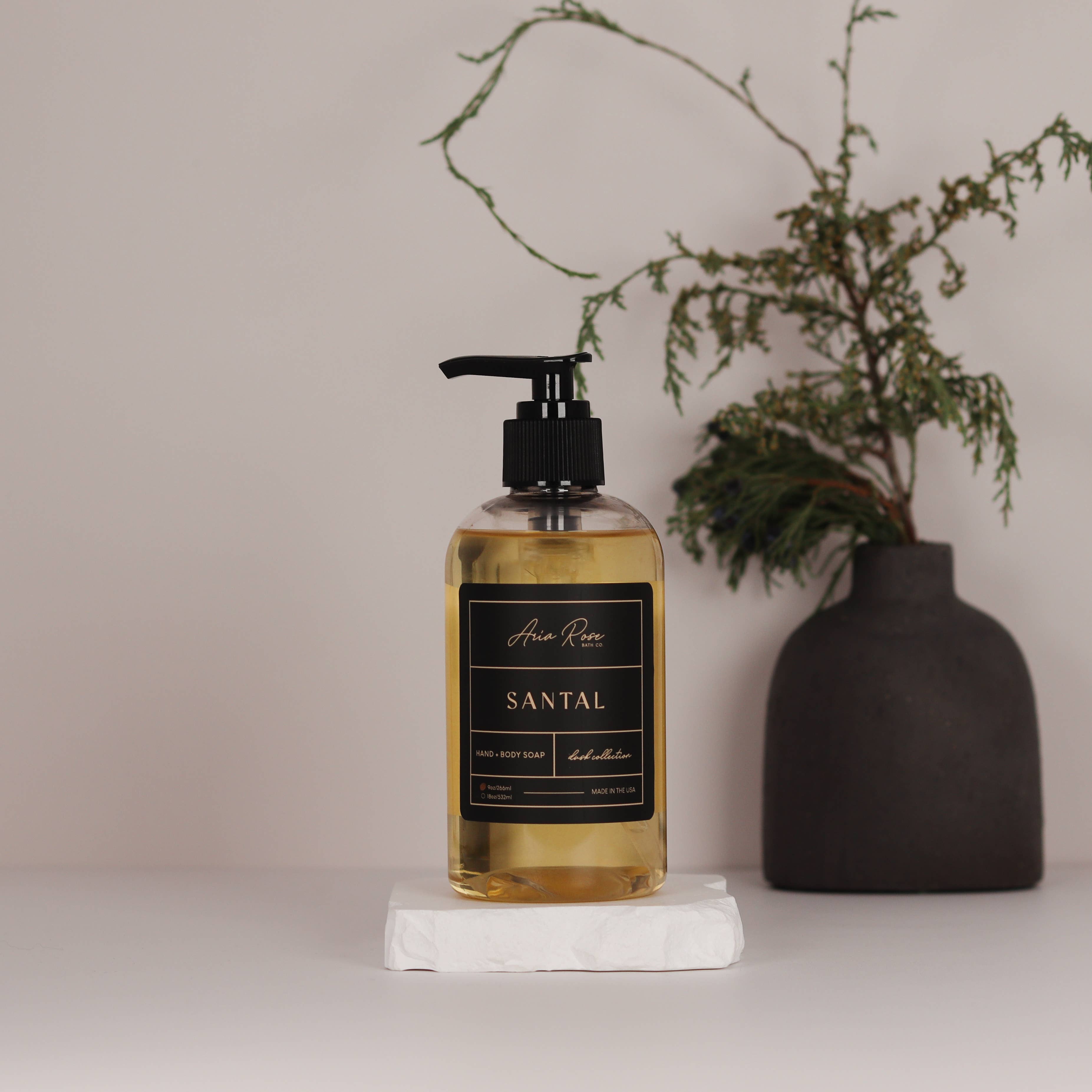 Aria Rose Bath Co - Wholesale Hand Soap/Wash - Santal Hand + Body Liquid Soap - Dusk Collection0