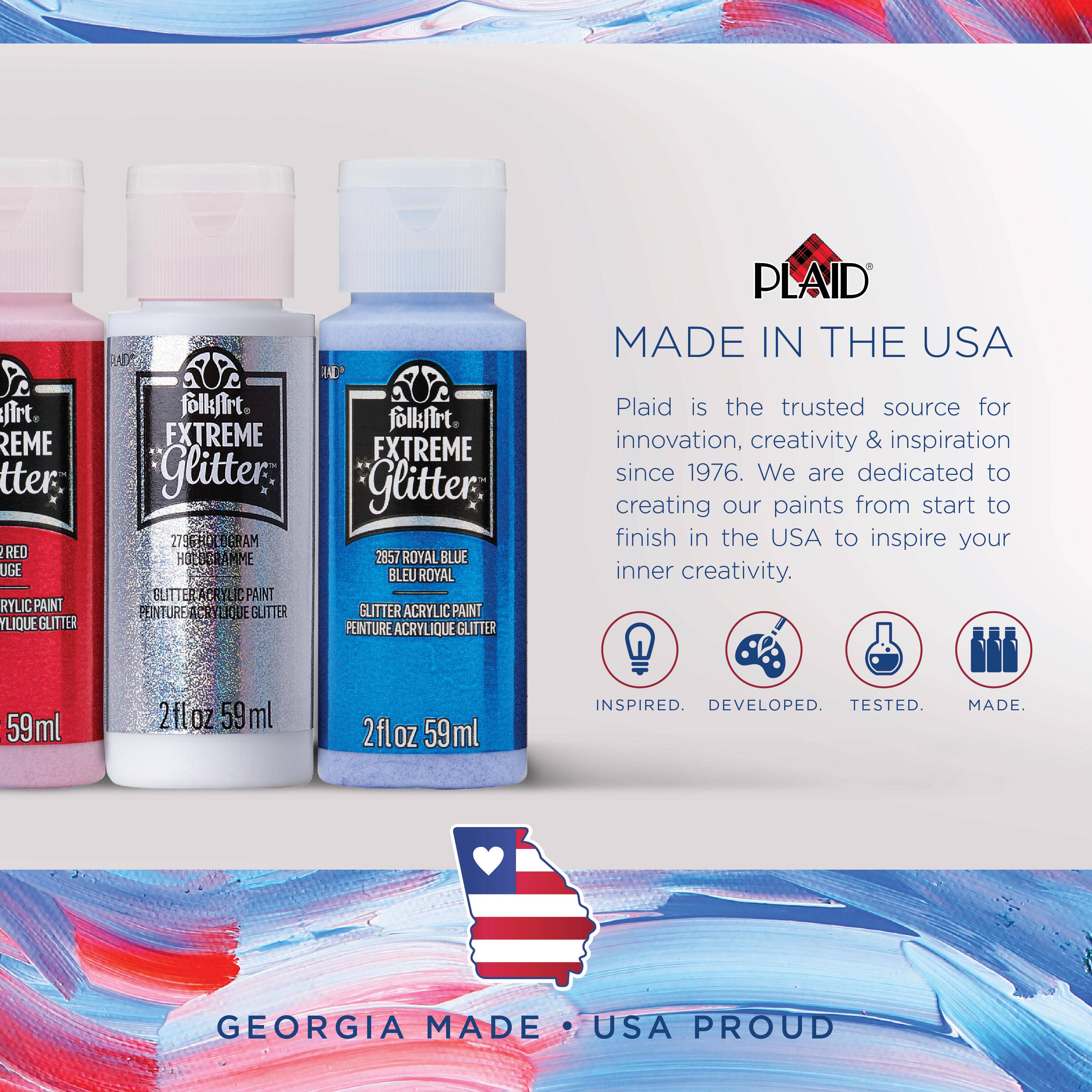 Plaid Crafts - Wholesale Acrylic Paint - FolkArt ® Extreme Glitter™ Acrylic Paint12