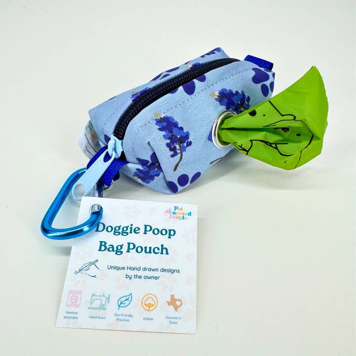 Pet Obsessed People - Wholesale Pet Poop Bag Dispenser - Texas Bluebonnet Love - Hands Free Dog Poop Bag Holder3