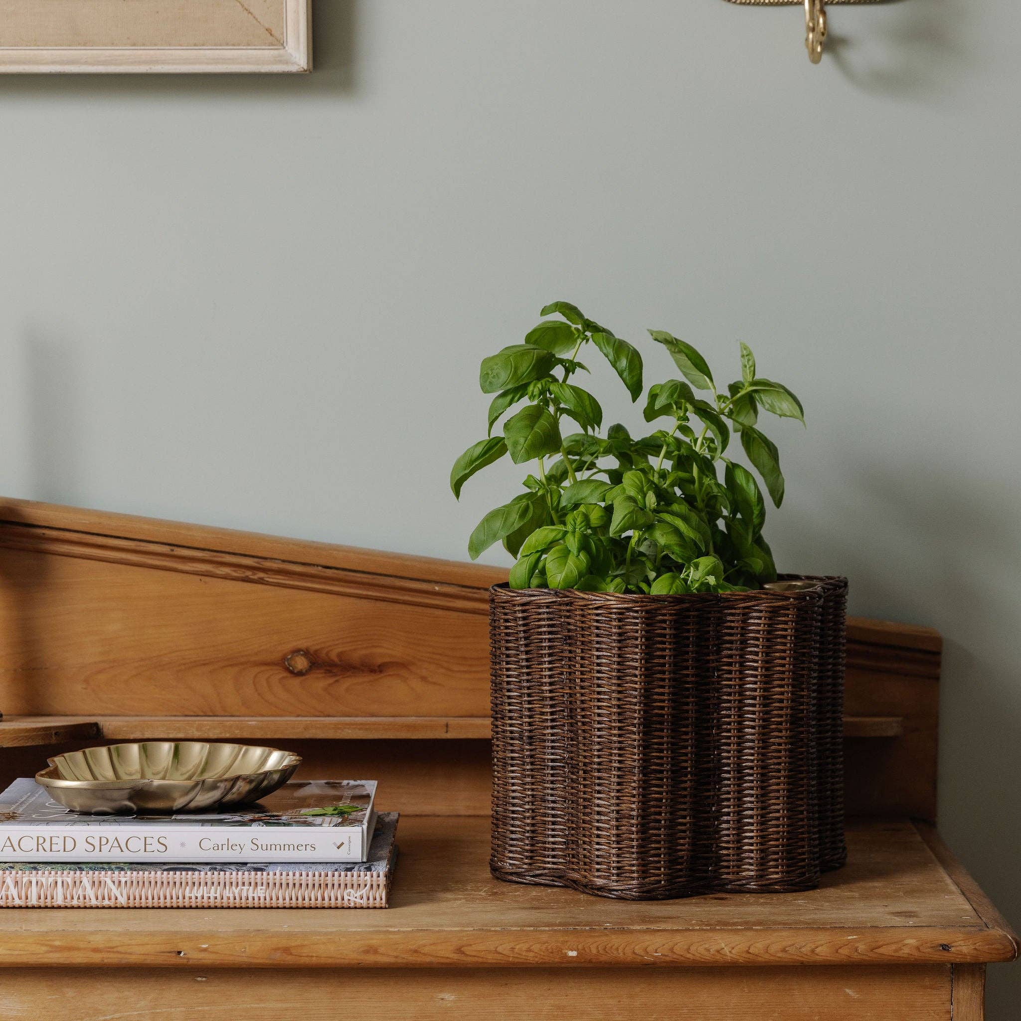 Hastshilp – wholesale Rubbish can/Rubbish bin – Poppy Rattan Waste Paper Bin (Small)2