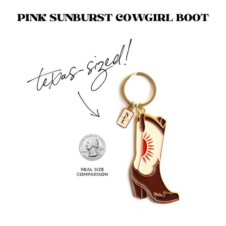Sophisticated Country Lady - Wholesale Keychain - Women's - Lil Lady Cowgirl-Country Keychains with Giftable Pouch