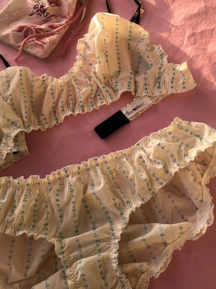 Clare Bare - Wholesale Lingerie Set - Women's - READY TO SHIP Mystery Print Oleander Bralette & Bloomer Set22