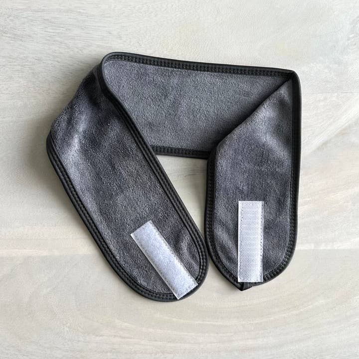 GreenWave - Wholesale Spa Headband - Spa Headband Adjustable Dark Gray2