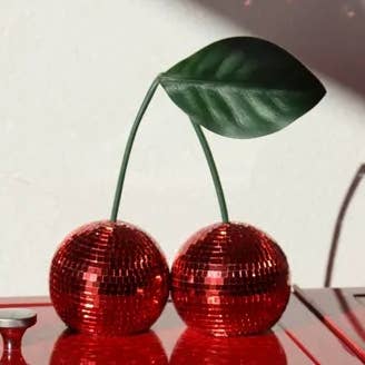 INSPECIAL HOME – wholesale Decorative tabletop object – Cherry Disco Ball, Whimsical Quirky Decorative Decor Object0