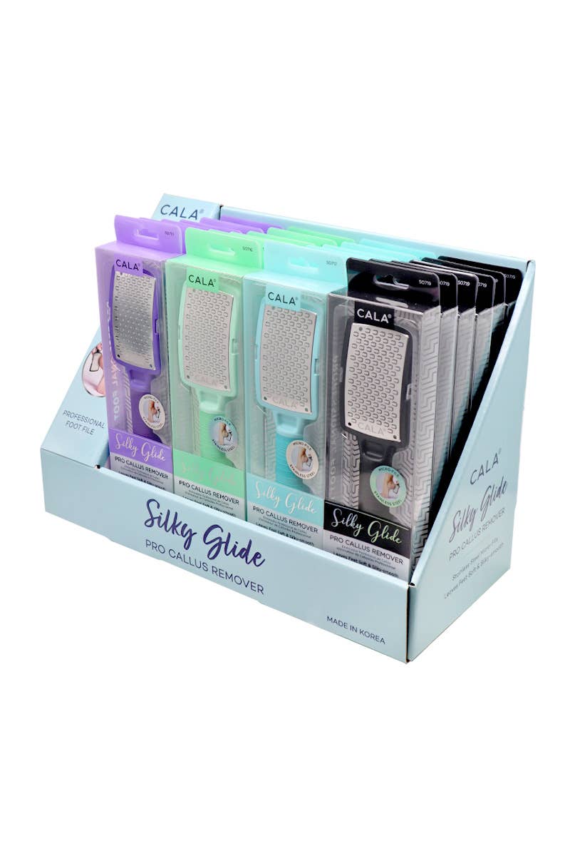 PINEAPPLE Beauty - Wholesale Pumice/Exfoliating Stone - CALA 50704B Silky Glide Pro Callus Remover Display Set -24pc2