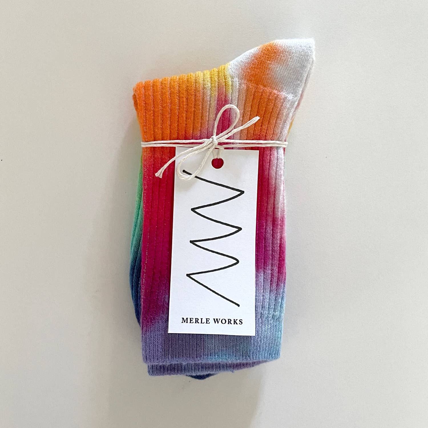 Merle Works - Wholesale Socks - Unisex - Rainbow Hand-dyed Dressy Socks1