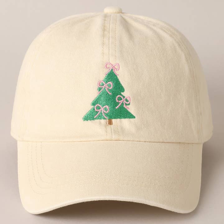 Fashion City - Wholesale Baseball Cap - Women's - Christmas Tree Embroidery Baseball Cap11