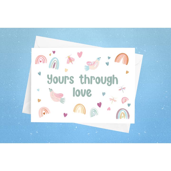 Paperleaf Studios - Wholesale Baby Card - Adoption Card: Yours Through Love' Illustrated4