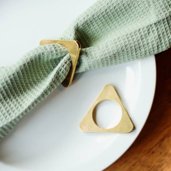 Pivot - Wholesale Napkin Ring - Napkin Rings - Brass (Set of 2)6