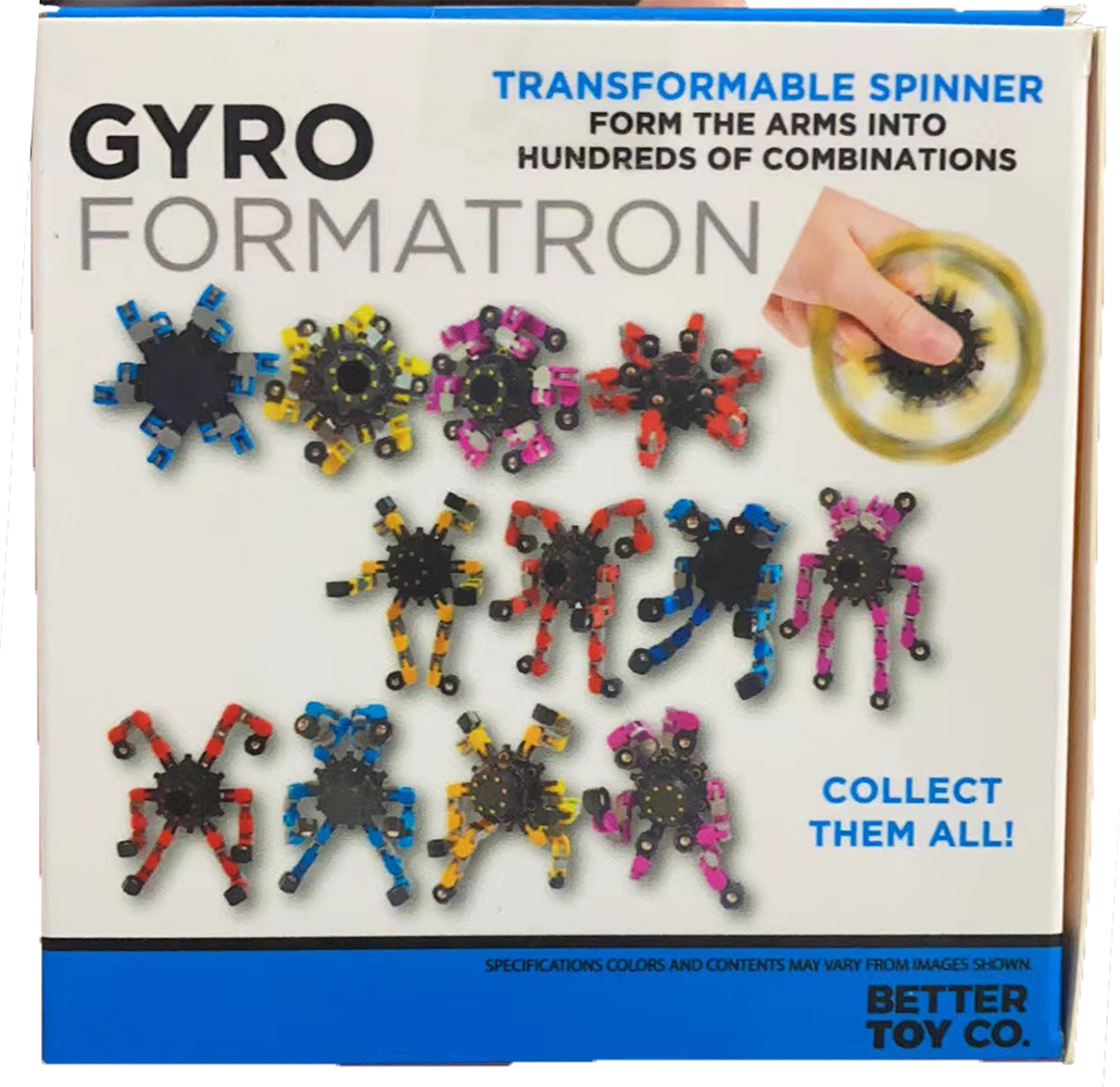Texas Toy Distribution - Wholesale Fidget Toy - Kids - Gyro Formatron Fidget Spinners with Adjustable Arms6