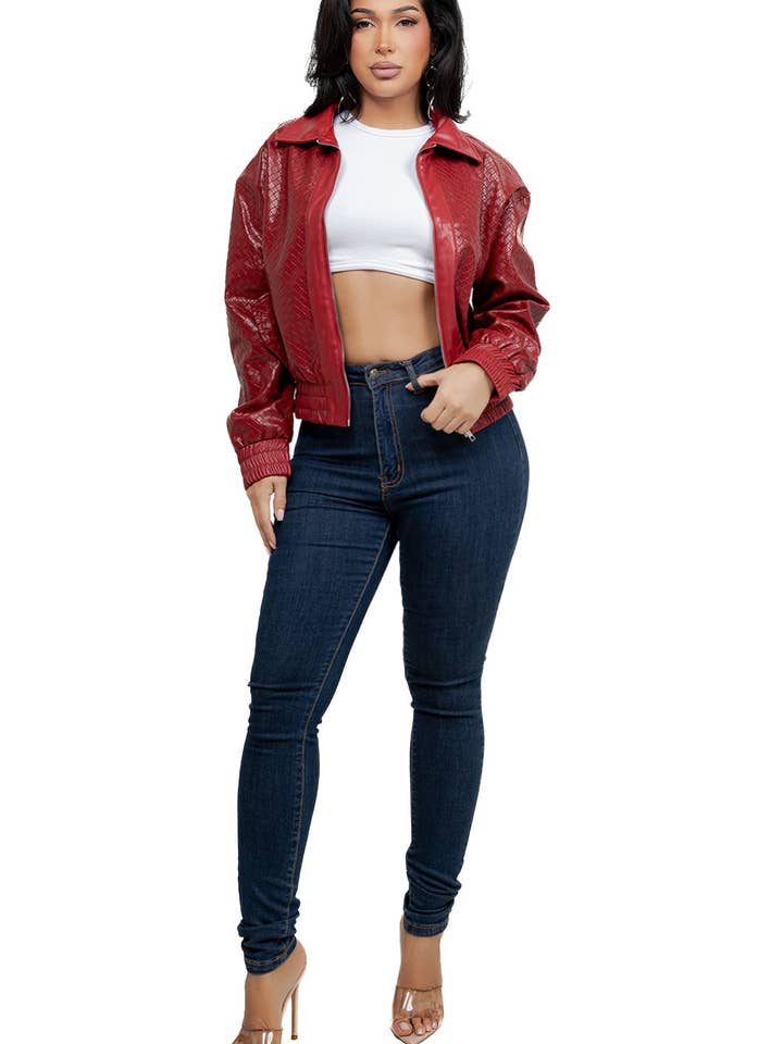 WOMEN SEXY PU LEATHER JACKET for wholesale by By Claude