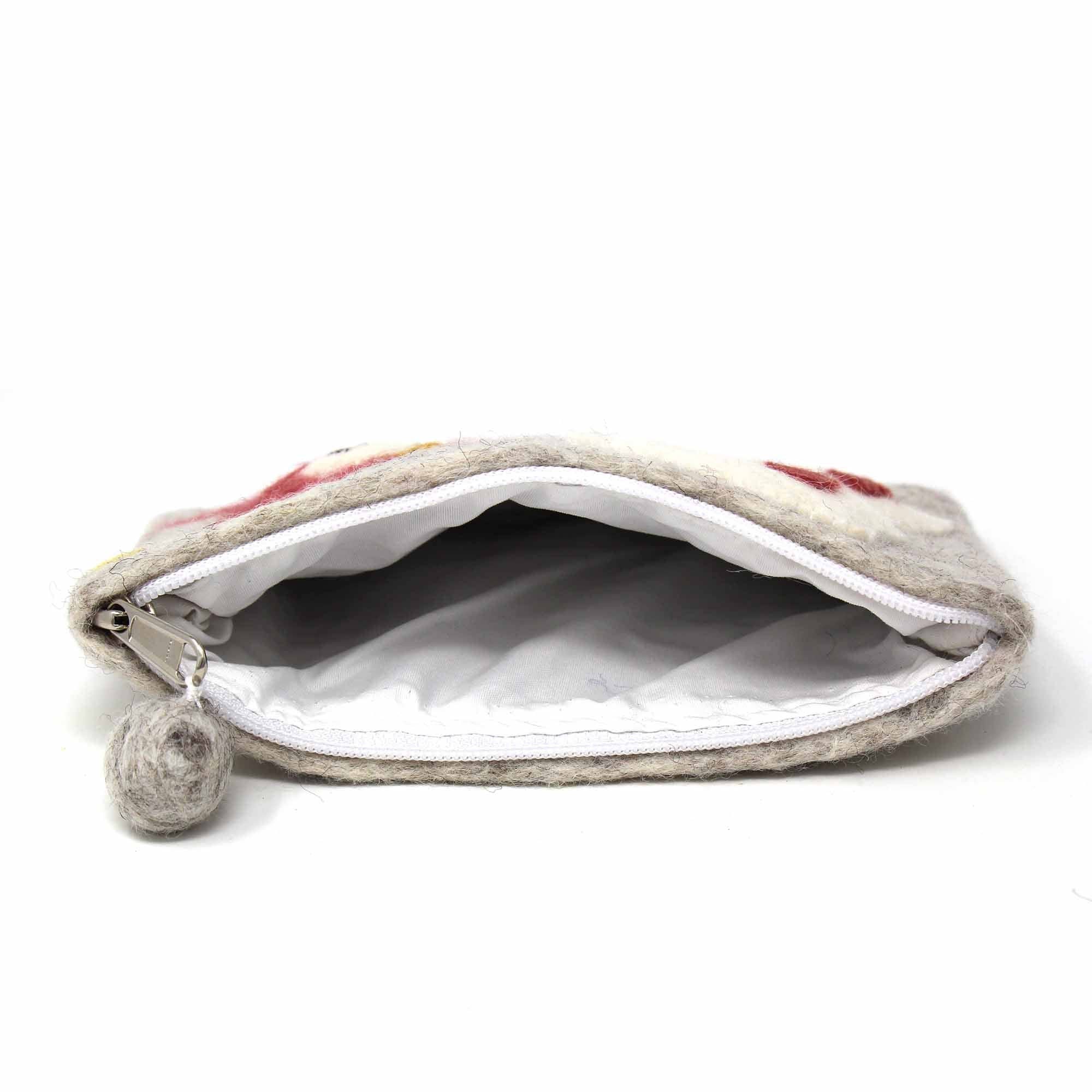 Global Crafts - Wholesale Pouch - Women's - Unicorn Felt Zipper Pouch2