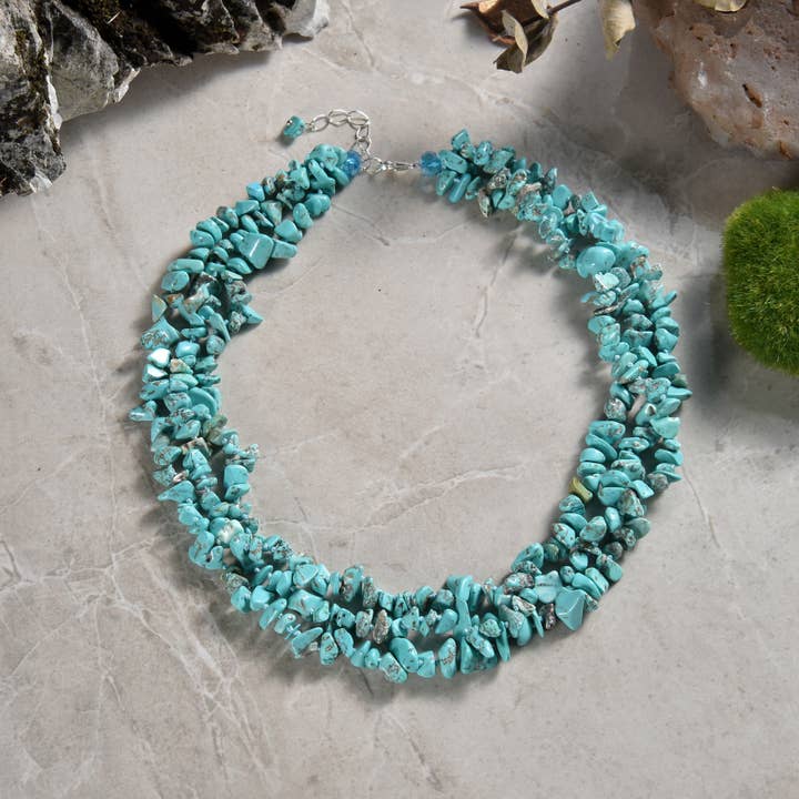 Magnesite Turquoise Necklace for wholesale by IST Jewelry