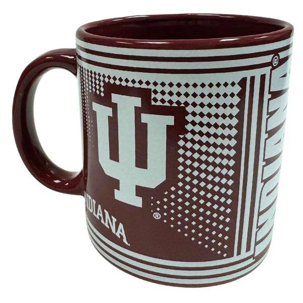 Indiana University Mugs - Ceramic 18OZ Hero Mugs for wholesale by St. Louis Wholesale LLC
