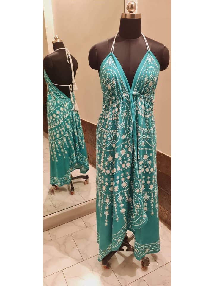 Assorted Halter Top Scarf Dress 1953 for wholesale on Faire5