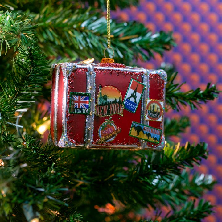 Party Rock Ornaments - Venta al por mayor Adornos - Party Rock | Maleta de viaje adorno de cristal