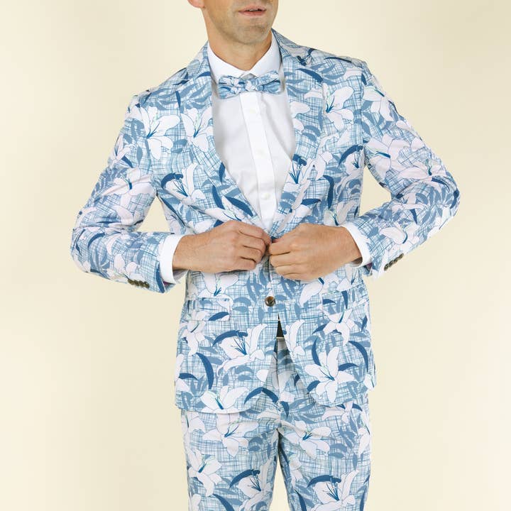 The Gilded Lily | Crosshatch Lilies Suit for wholesale by Shinesty, Inc