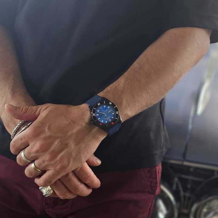 Core Time Pieces - Vendita all'ingrosso Orologio da polso - Uomo - Sette Peccati Blu Titanio6