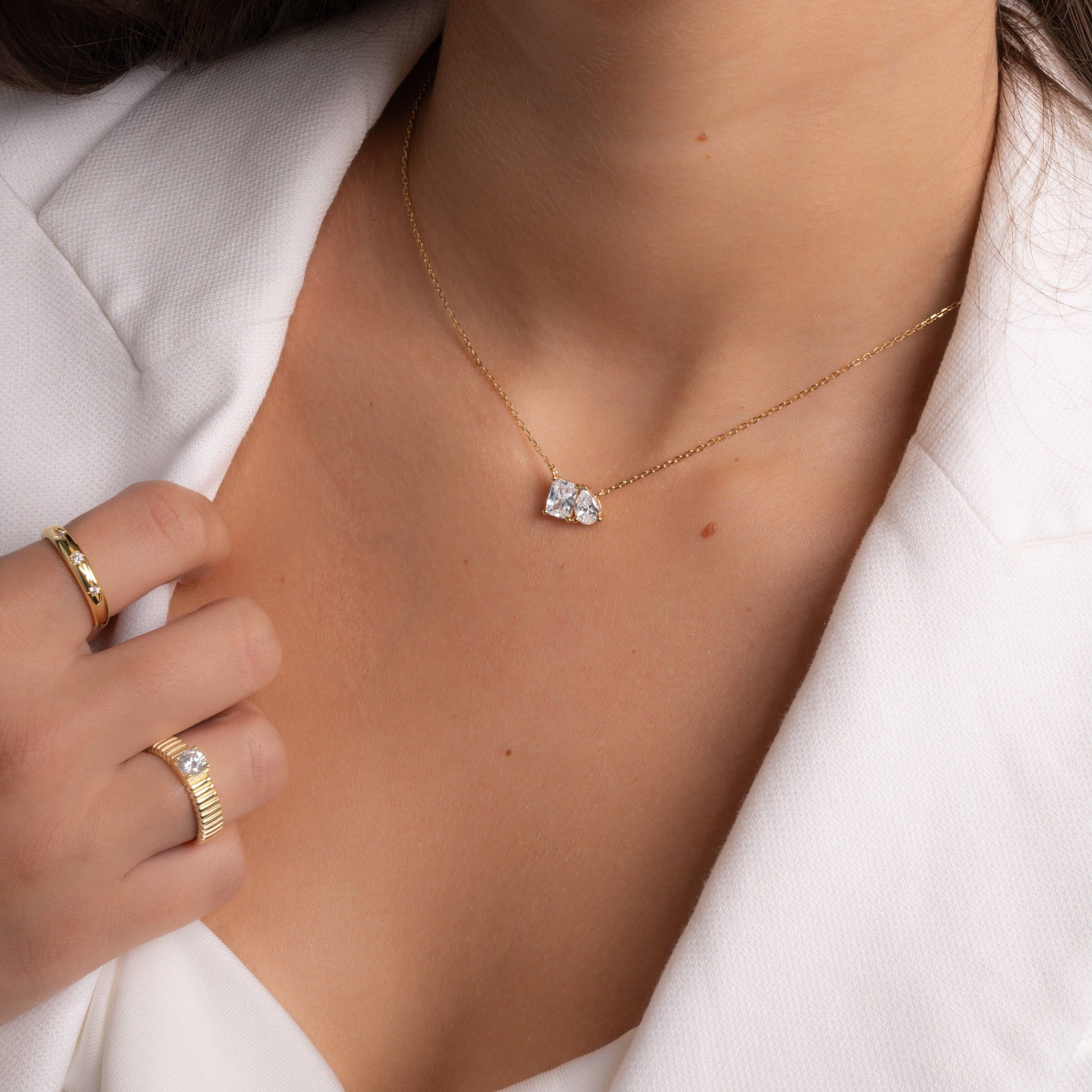 Sami Jewels - Wholesale Pendant/Charm Necklace - Toi et Moi Necklace1