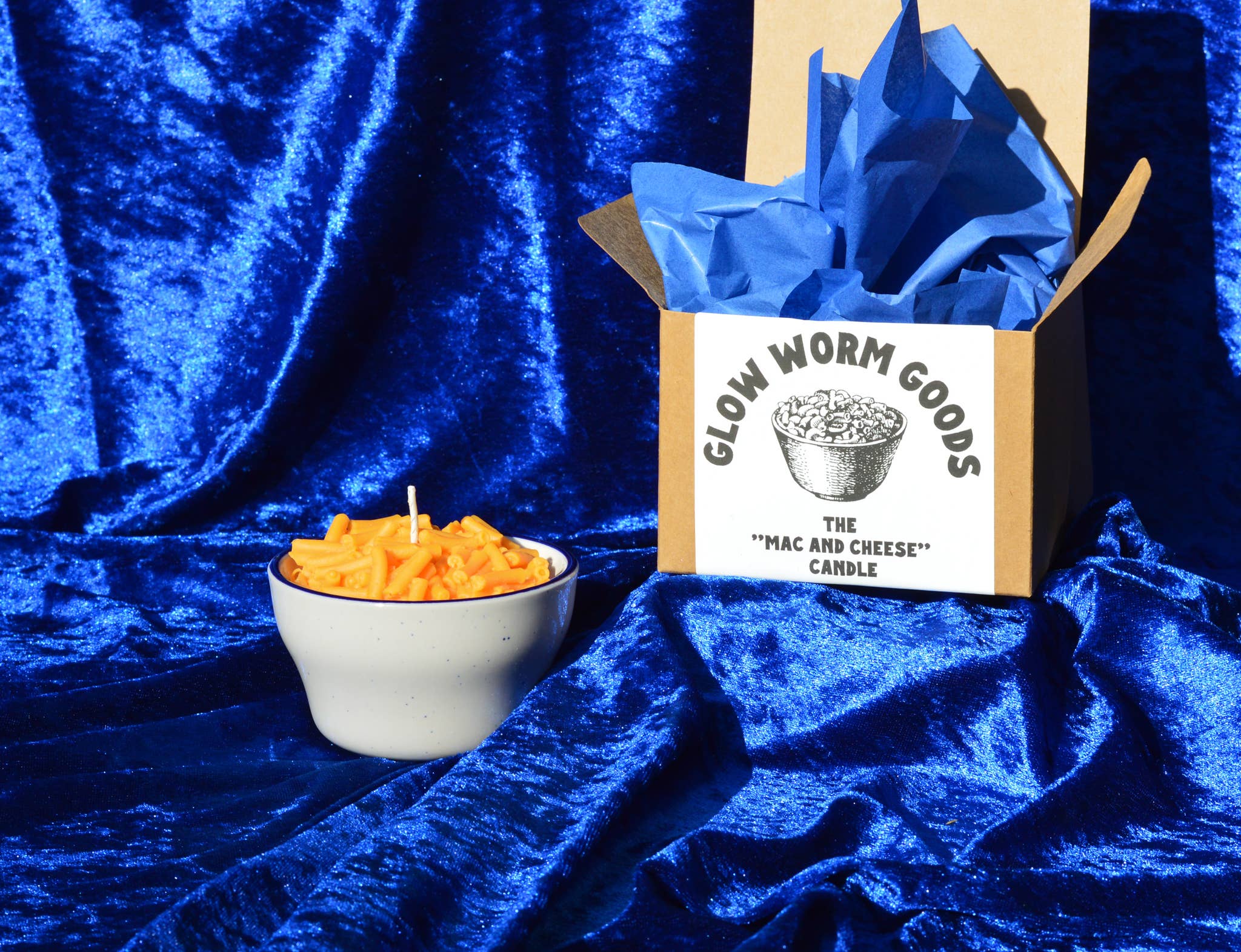 Glow Worm Goods – Großhandel Geschenkkerze – Mac and Cheese Kerze1