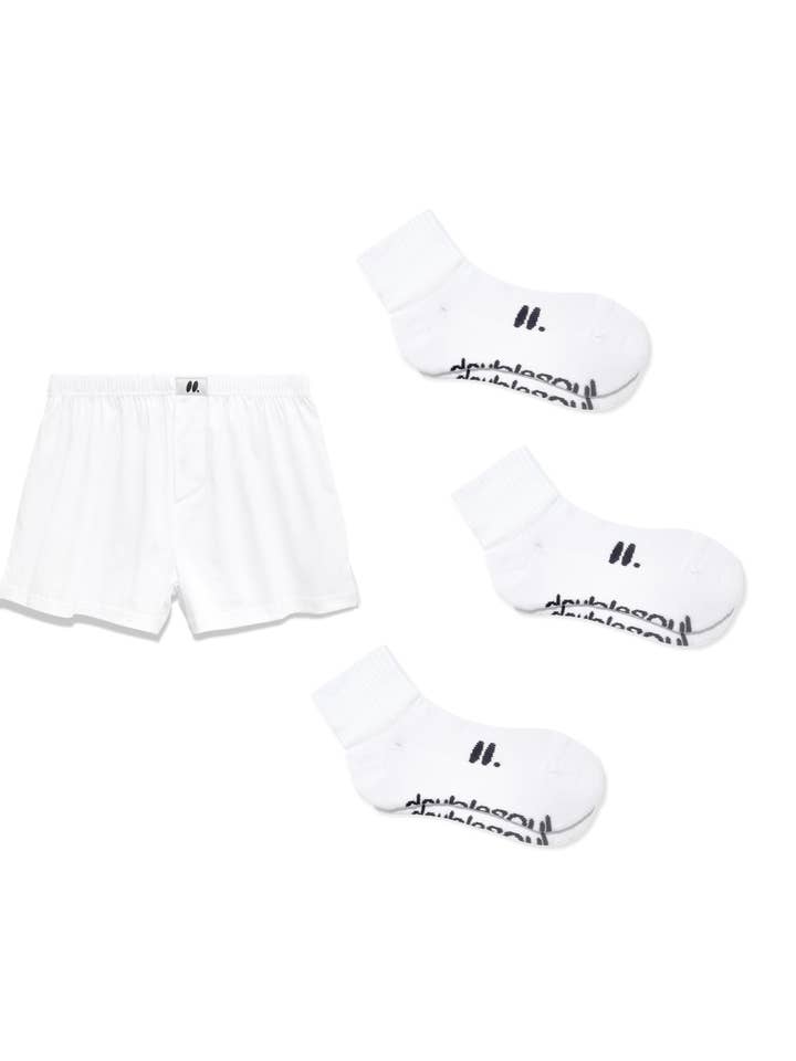 Confezione da 4 Calzini e Boxer Misti a Quarti per la vendita all'ingrosso da parte di doublesoul