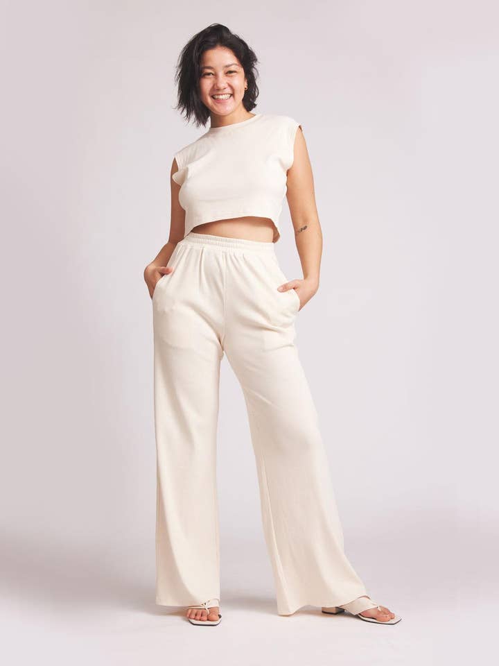 Betsy - Byxor med vida ben för wholesale av Baìge the Label