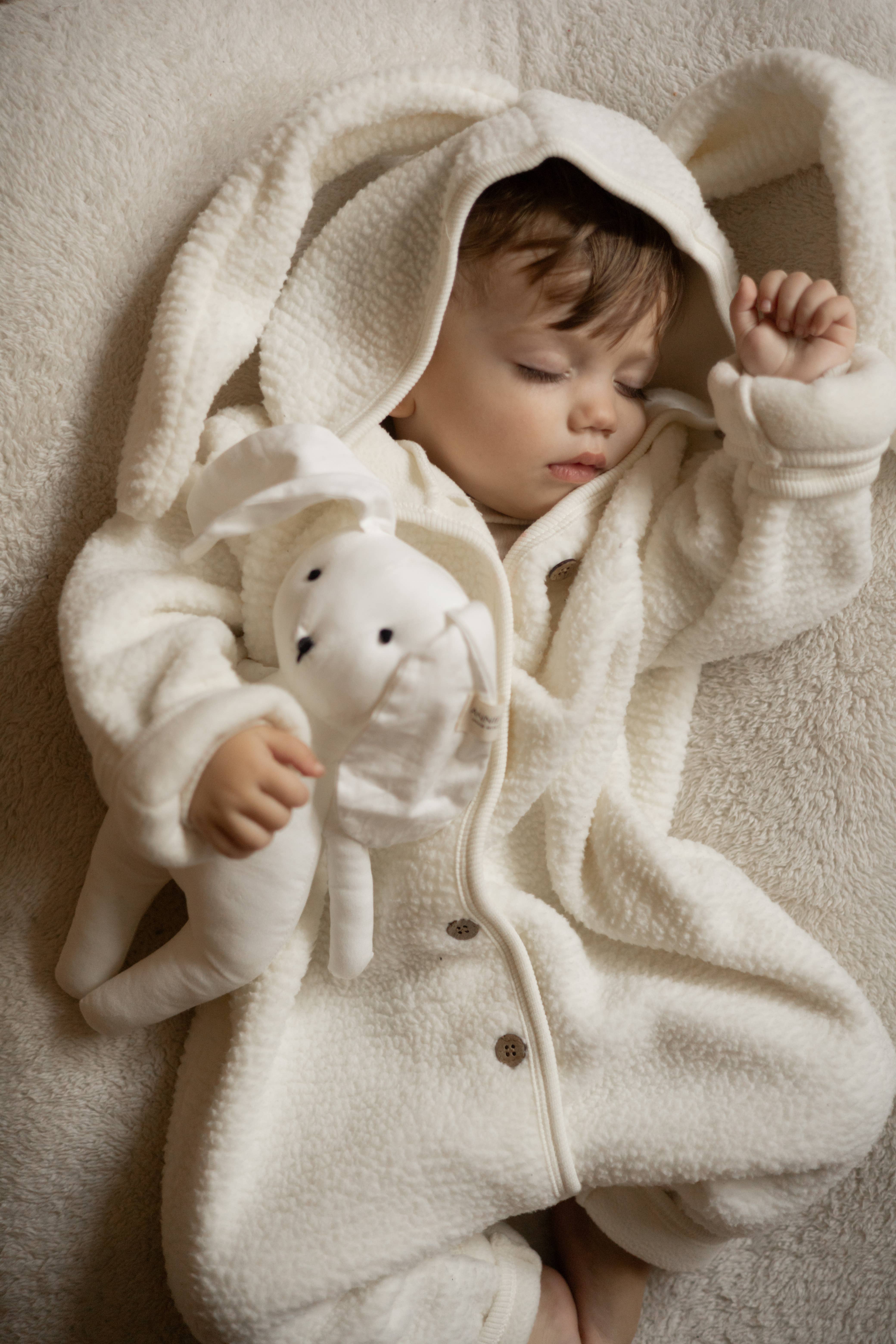 Annie & Charles - Wholesale Jumpsuit - Baby - Annie & Charles® Bunny Fleece Jumpsuit7