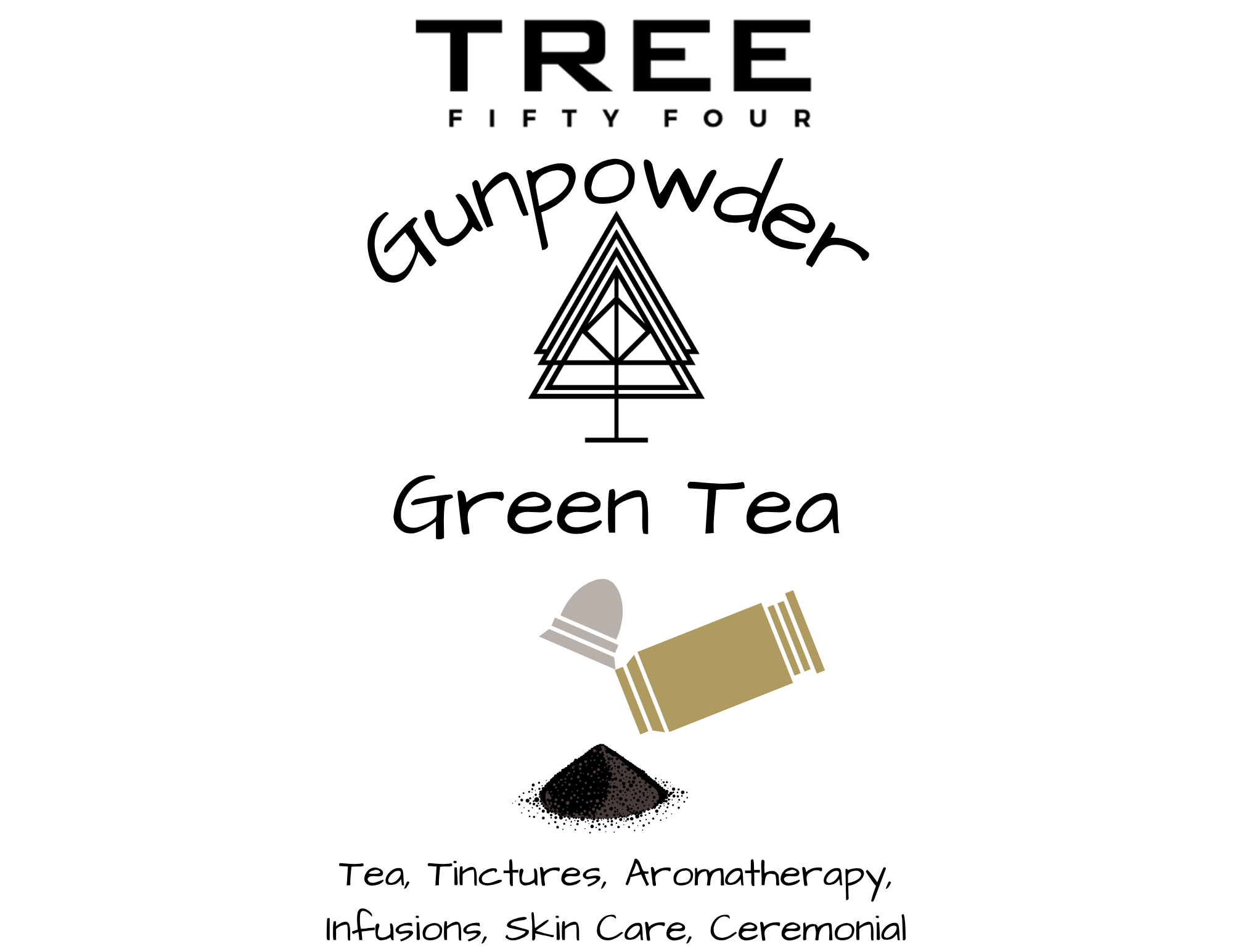 Tree Fifty Four - Wholesale Loose Tea - Gunpowder Green Tea | 2oz - 1 KG | Bulk Tea3