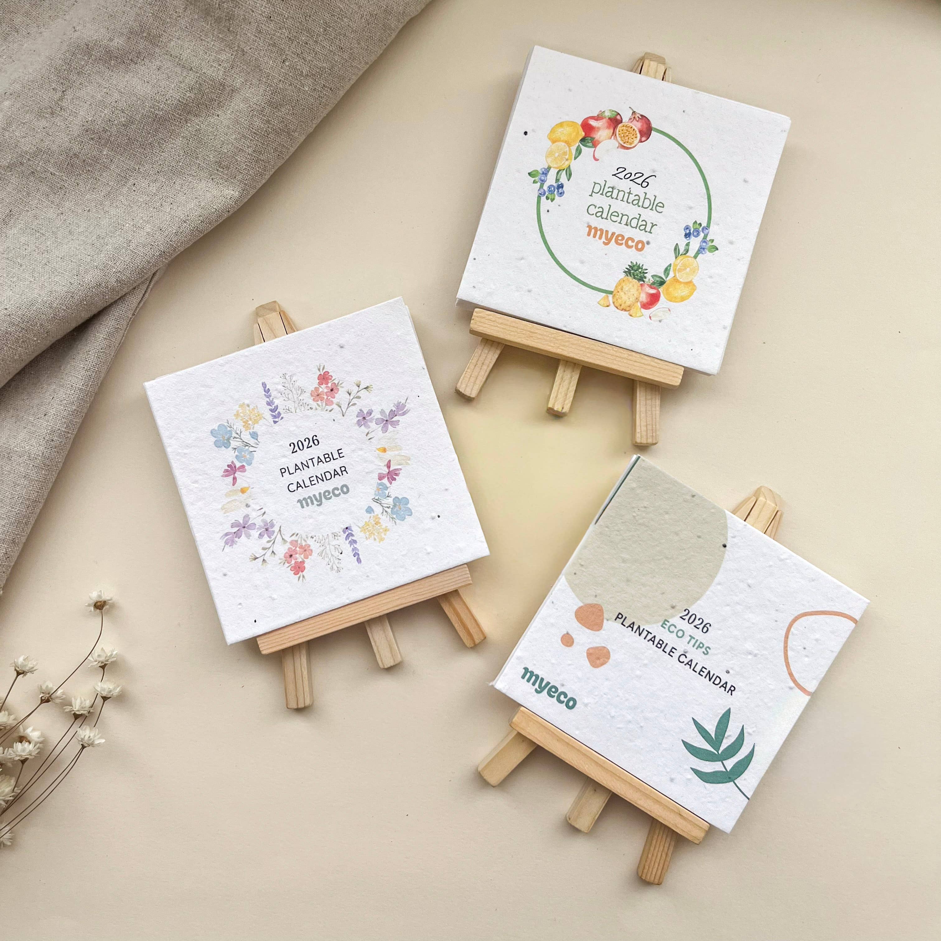 Myeco - Wholesale Calendar - 2026 Plantable Calendar - Eco Tips11