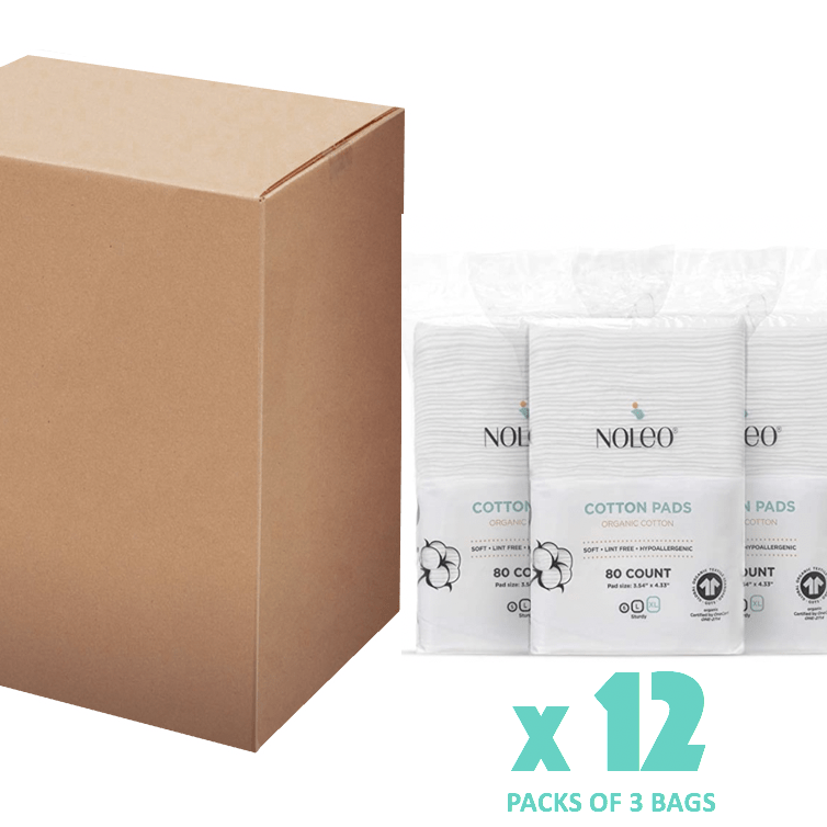 NOLEO - Wholesale Cotton Pad - NOLEO Organic Cotton Pads - XL 3.54"x4.33" (240x Count)6