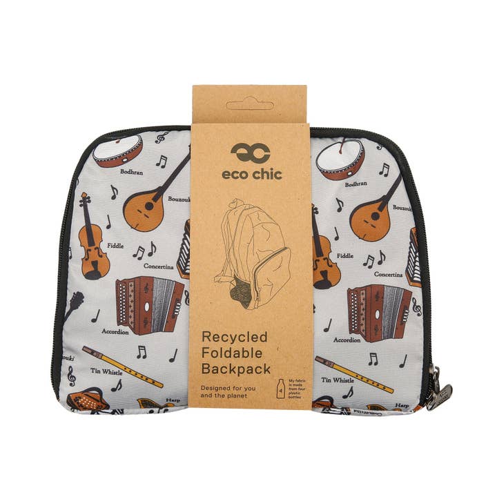Eco Chic - Wholesale Backpack – Women's - Eco Chic Lightweight Foldable Backpack Music2