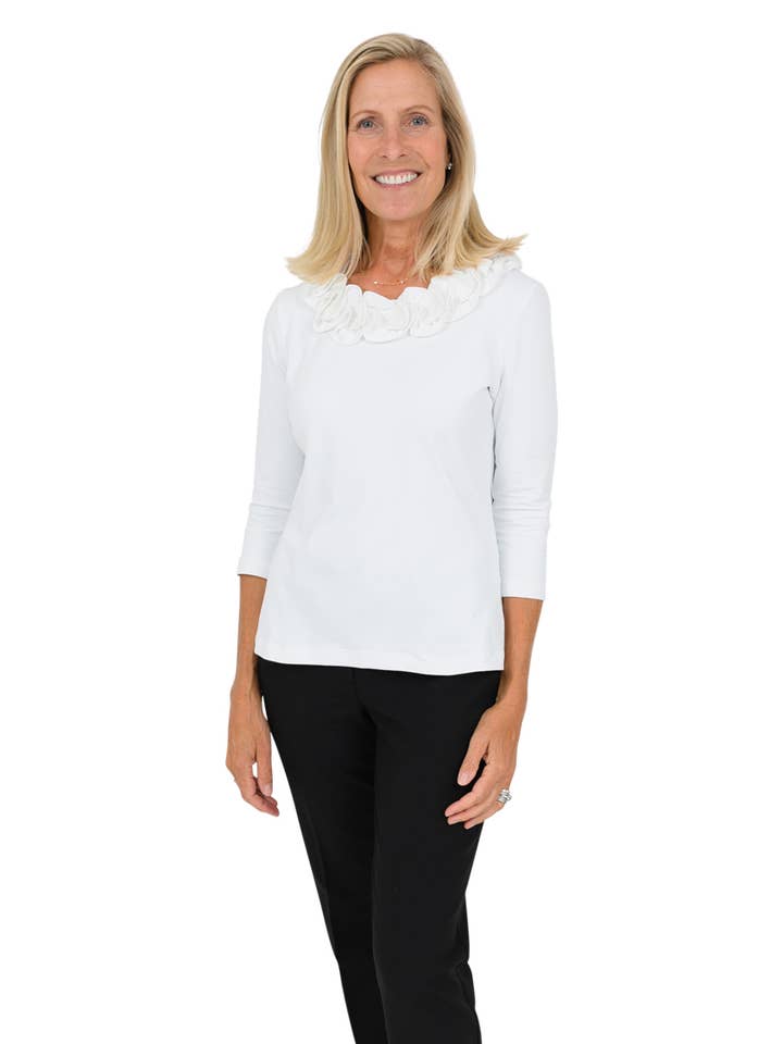 Cricket Top - Solid White for wholesale by sailor-sailor