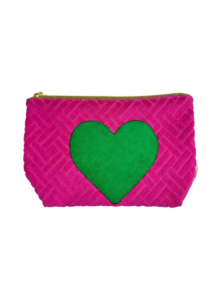 Frotté cosmetische tas roze voor wholesale door T.Tolein