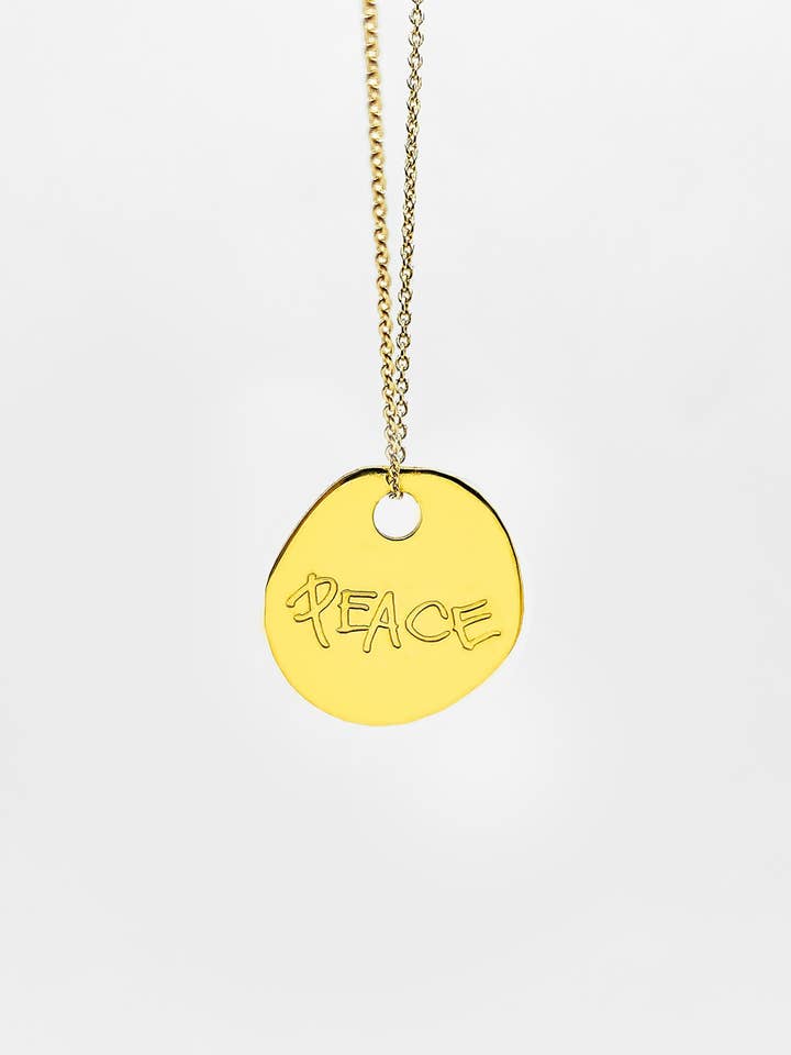 Colgante Paz oro 14k para venta al por mayor de Skin Deep