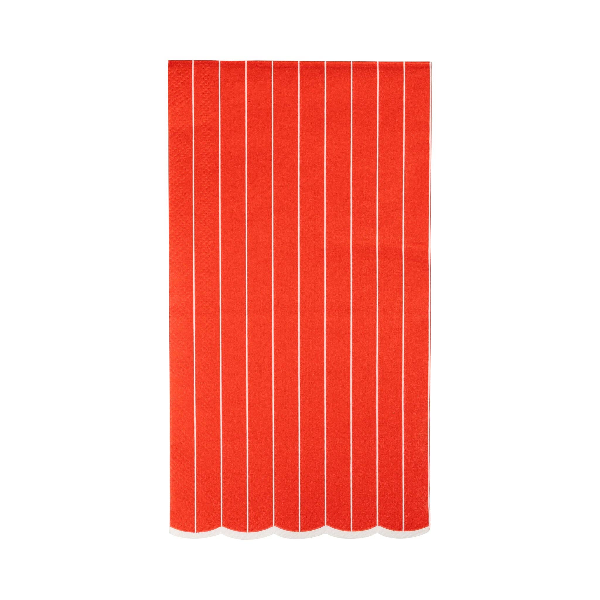 My Mind’s Eye - Wholesale Disposable Napkin - Red & Blue Pinstripe Dinner Napkin Set1