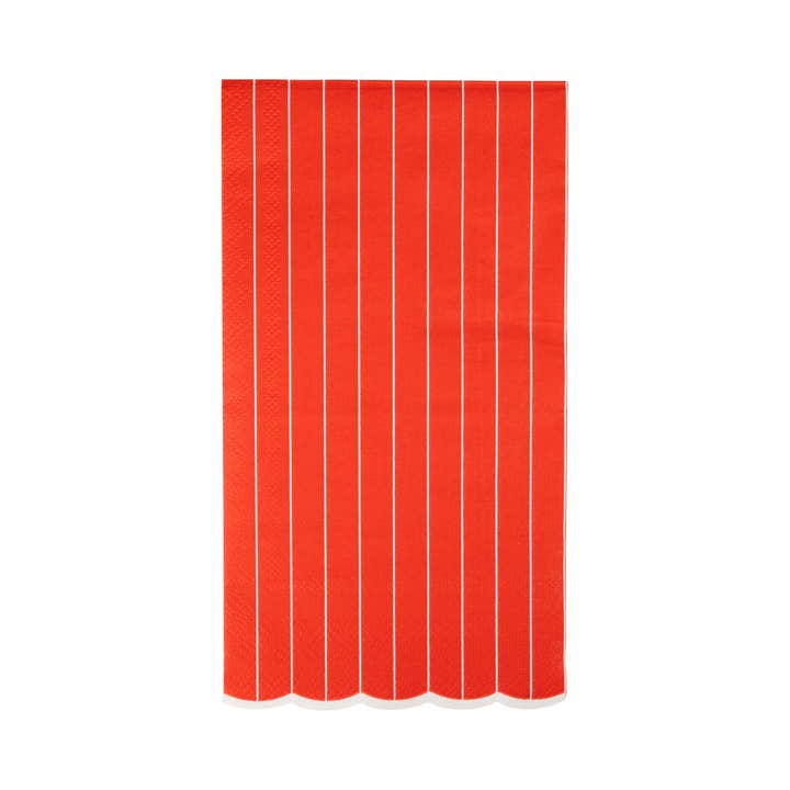 My Mind’s Eye - Wholesale Disposable Napkin - Red & Blue Pinstripe Dinner Napkin Set1