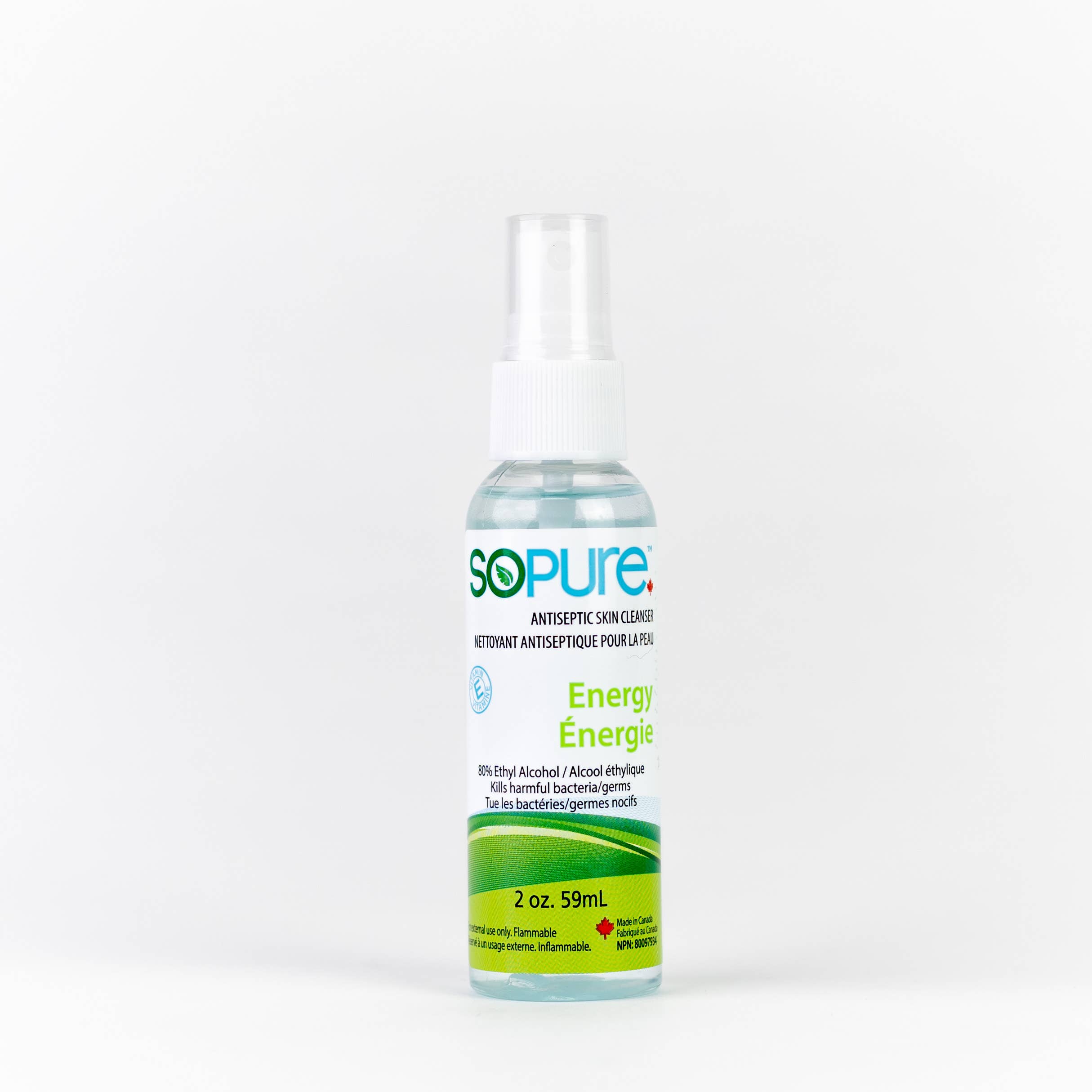 SoPure - Wholesale Desinfecterende handgel - 2oz of 59 ml spray handdesinfecterend middel 80% ethylalcohol4