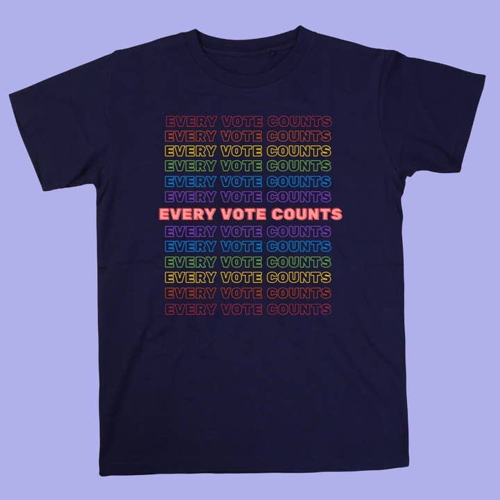 Every Vote Counts - Voter Outreach T-Shirt (Sizes S-5XL) for wholesale by Create Action Design
