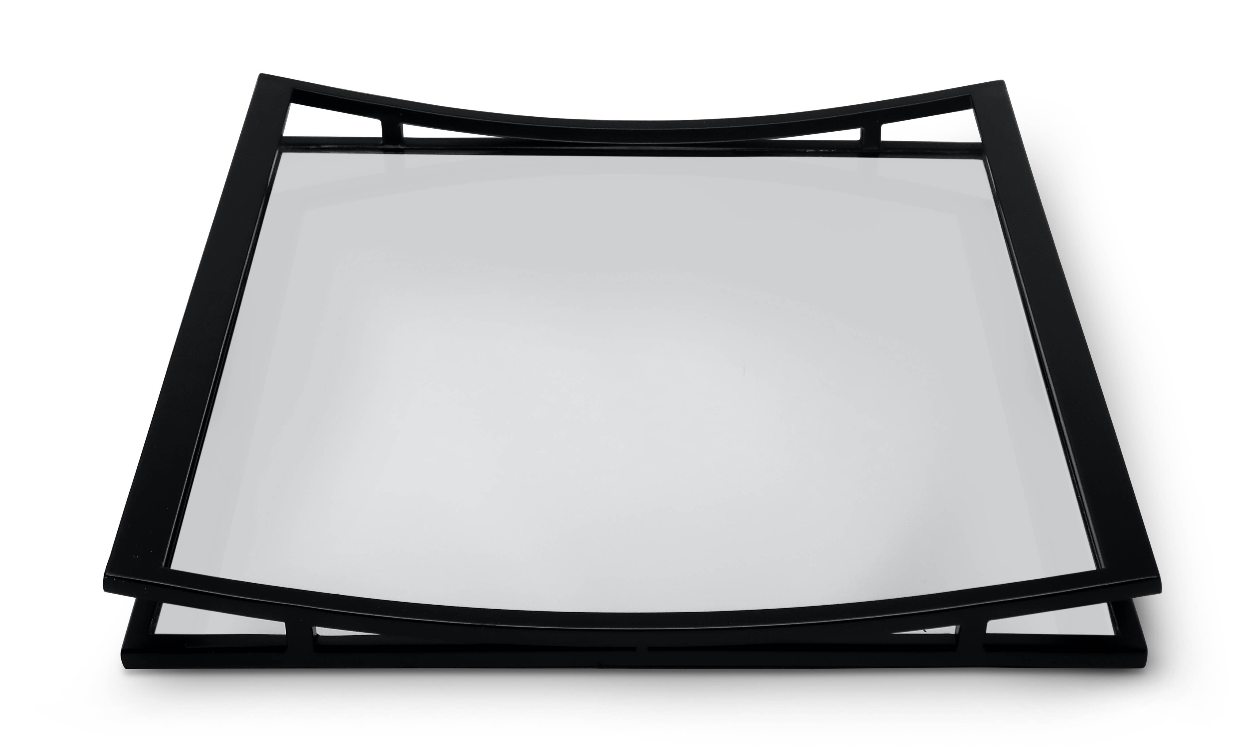 CLASSIC TOUCH DECOR INC. - Wholesale Decorative Tray - Square Mirror Tray with Silver Walls4