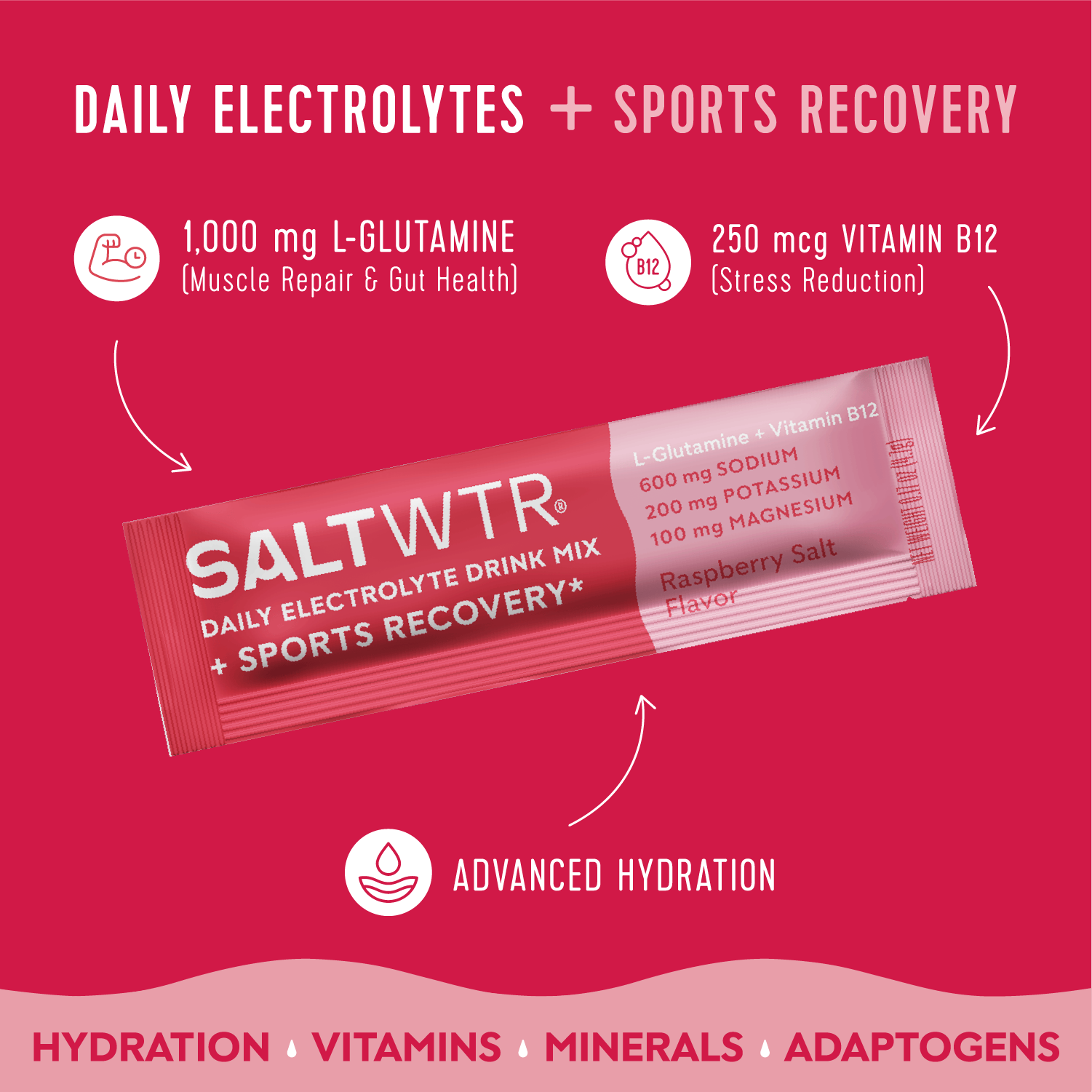 SaltWTR – wholesale Powdered health drink – SaltWTR Functional Hydration Drink Mix - Sports Recovery3
