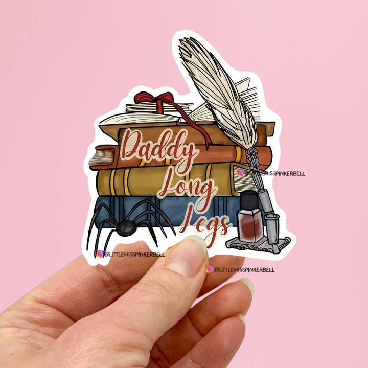 Little Miss PinkerBell - Wholesale Sticker - Daddy Long Legs Classic Novel Vinyl Sticker