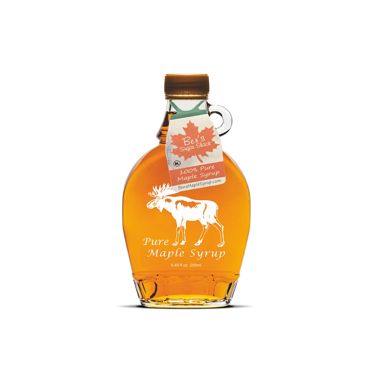 Ben's Sugar Shack - Wholesale Maple Syrup - Maple Syrup in Moose Flask 8.45 Oz