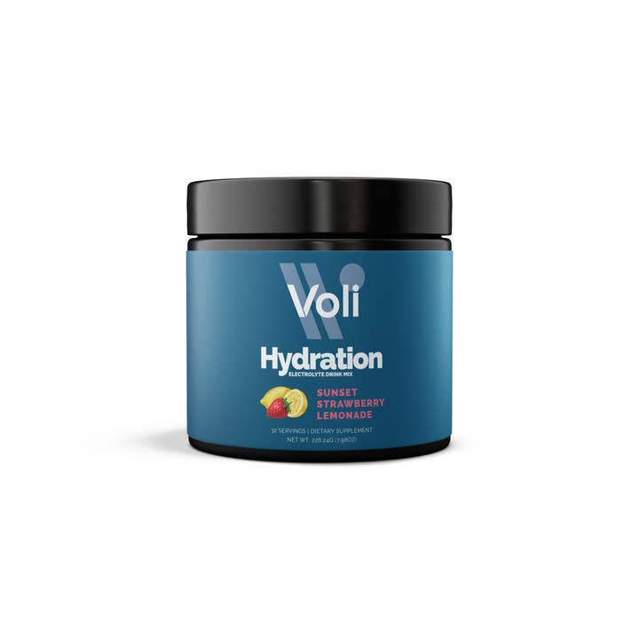 Voli Wellness - Wholesale Powdered Health Drink - Voli Hydration- Sunset Strawberry Lemonade Bulk Tub