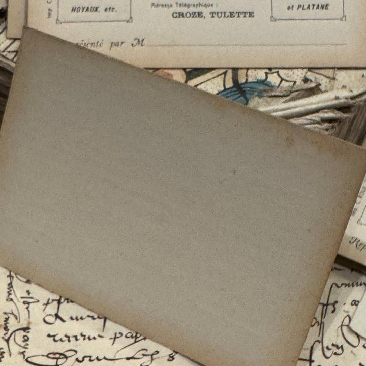 Monahan Papers - Wholesale Craft Supplies - RARE Antique French Business Cards in bundles of 5 3