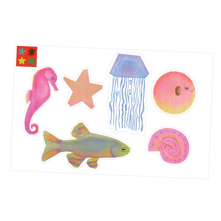 Feuilles d'autocollants Poisson ! pour la vente par RAGS AF