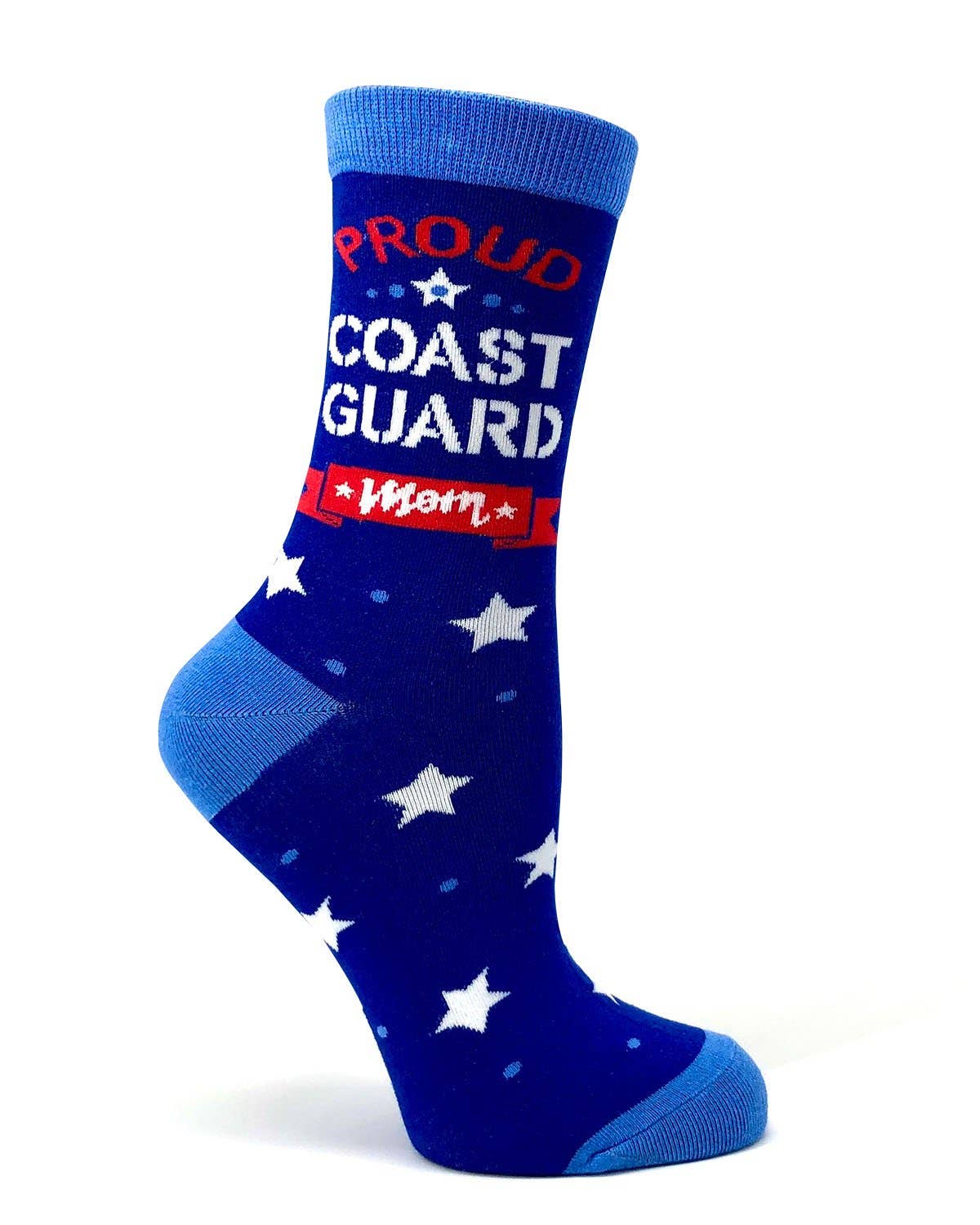Fabdaz - Wholesale Socks - Women's - Proud Coast Guard Mom Women's Crew Socks1